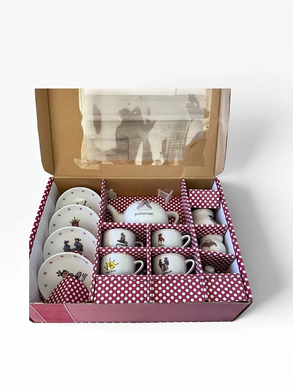 RARE baby cie Princesse Tea Party Set 13 piece Pink & White